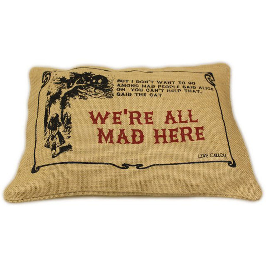 CUSCINI LETTERARI - Copricuscino in Juta lavata / Juta washed pillow case ALL MAD - Size 38x25cm — Ansicht 1
