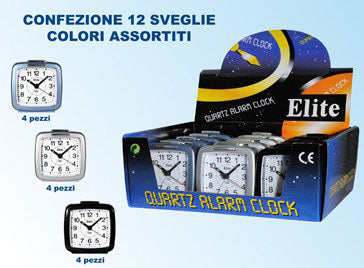 ELITE DISPLAY - Espositore con 12 sveglie colori assortiti (4 pz per colore)/ Display with 12 Alarm clocks (4 pcs each color) — Ansicht 1