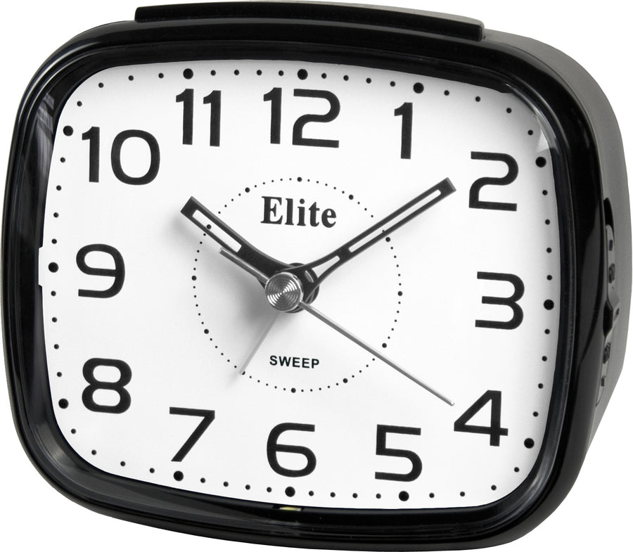 ELITE Sveglia silent con luce LED e snooze - NERO - Silent alarm clock with LED light and snooze - BLACK — Ansicht 1