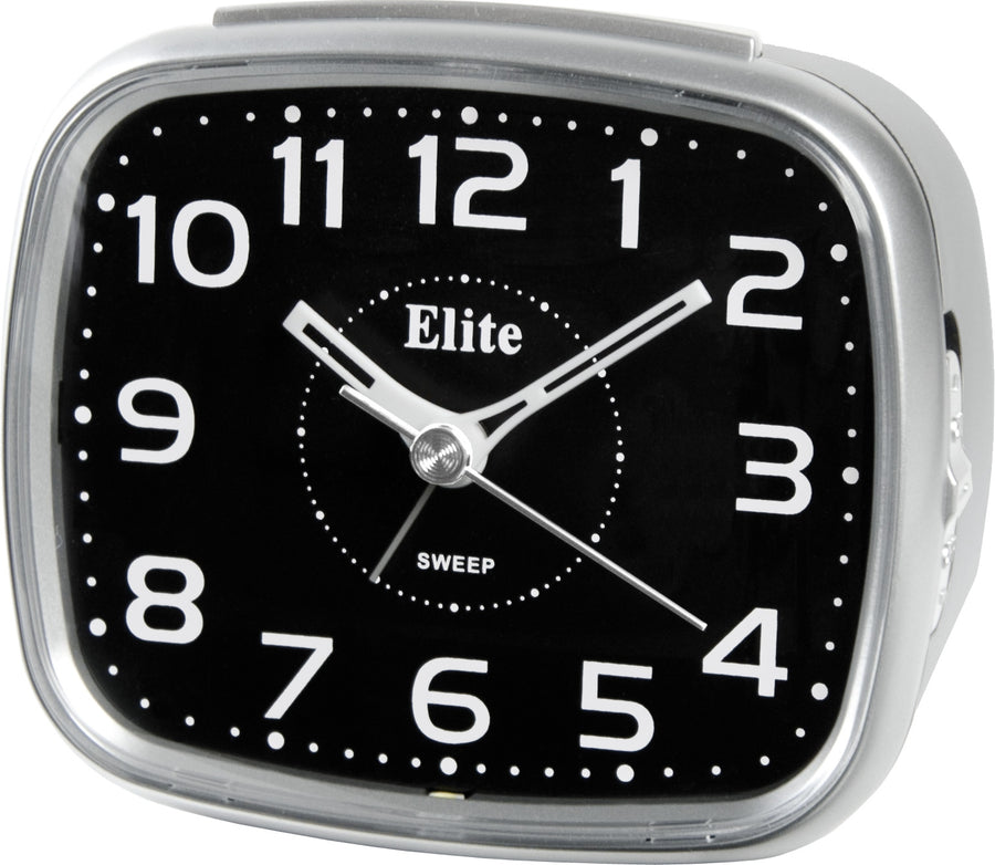 ELITE Sveglia silent con luce LED e snooze - ARGENTO - Silent alarm clock with LED light and snooze - SILVER — Ansicht 1