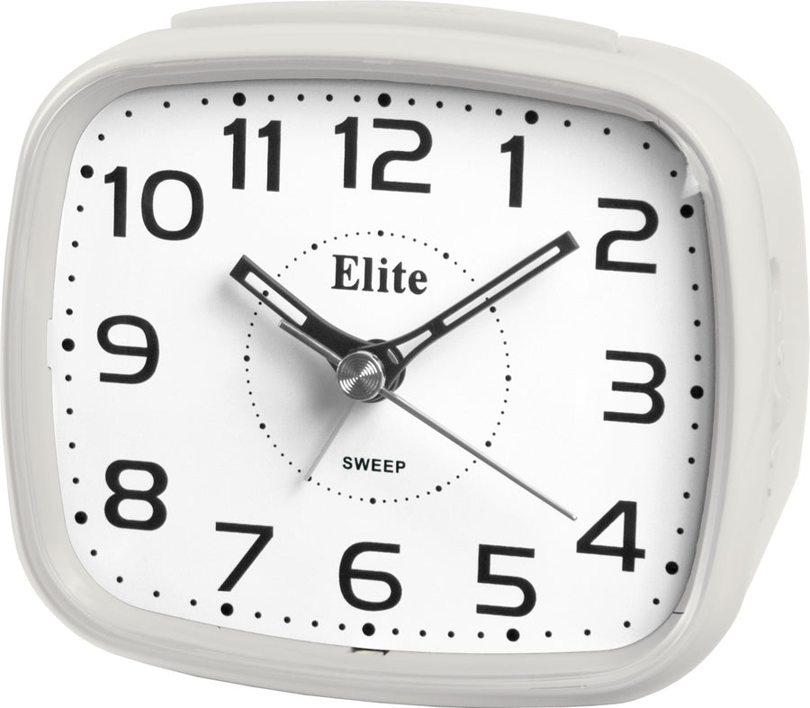 ELITE Sveglia silent con luce LED e snooze - BIANCO - Silent alarm clock with LED light and snooze - WHITE — Ansicht 1