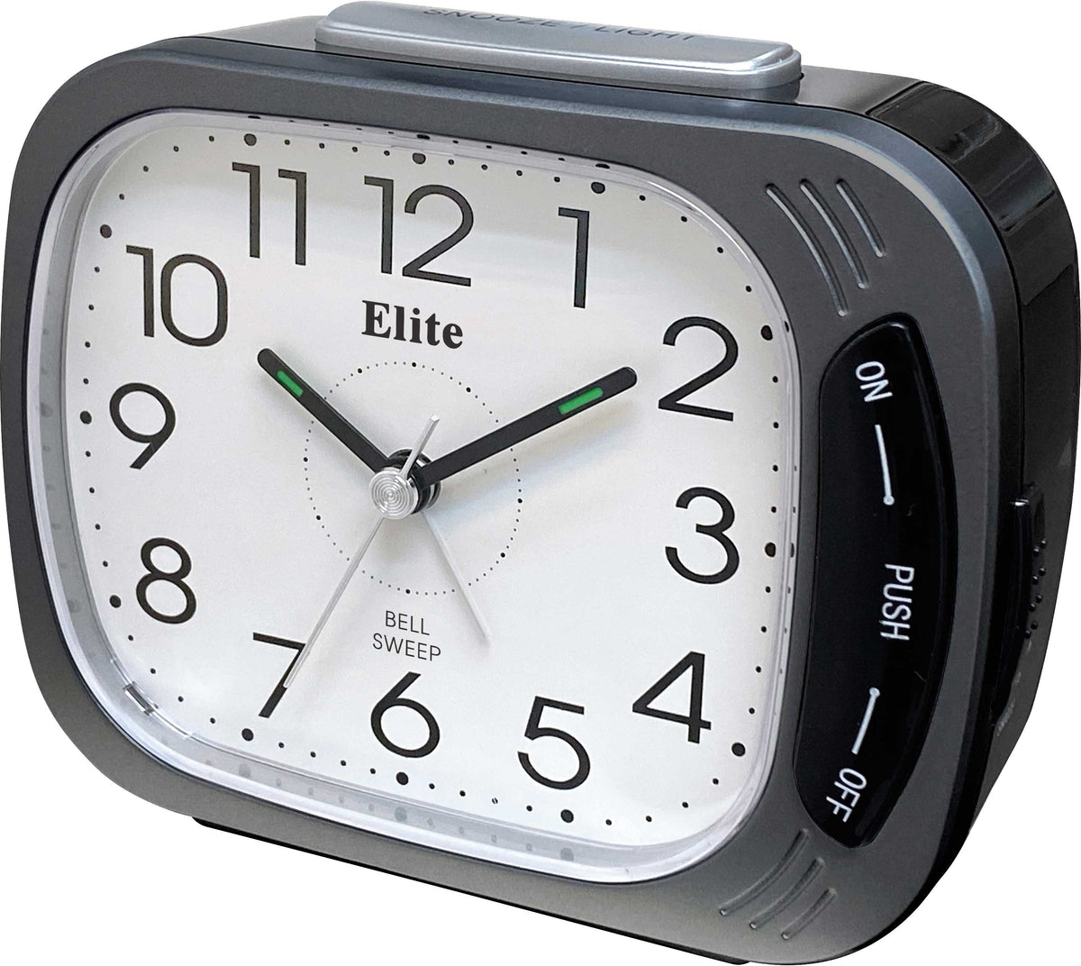 ELITE Sveglia silent. suoneria su campanello. luce. snooze - ANTRACITE - Silent alarm clock. bell ring. light. snooze - GREY — Ansicht 1