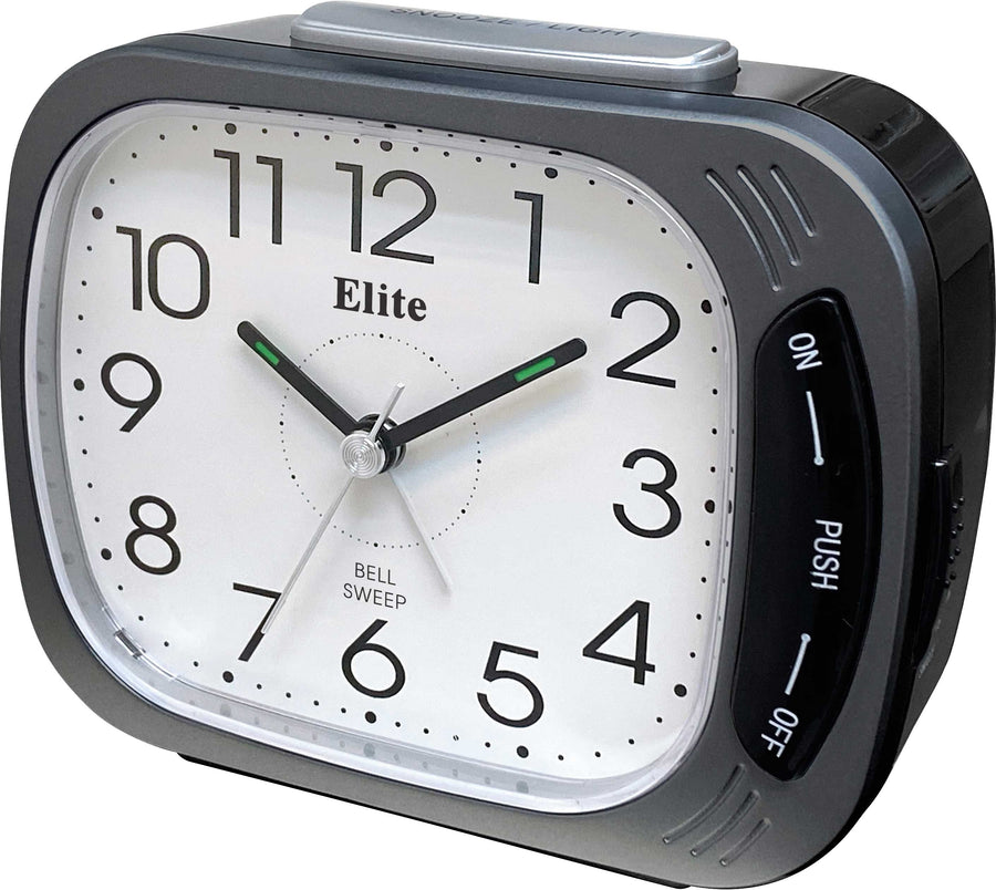 ELITE Sveglia silent. suoneria su campanello. luce. snooze - ANTRACITE - Silent alarm clock. bell ring. light. snooze - GREY — Ansicht 1