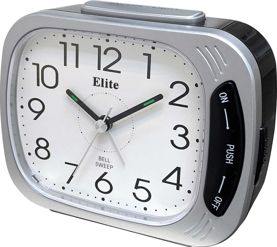 ELITE Sveglia silent. suoneria su campanello. luce. snooze - ARGENTO - Silent alarm clock. bell ring. light. snooze - SILVER — Ansicht 1