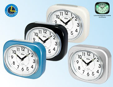 ELITE SVEGLIA ANALOGICA NERA / BLACK ALARM CLOCK — Ansicht 1