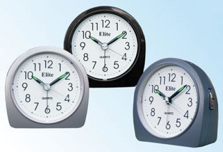 ELITE SVEGLIA ANALOGICA SILVER/ SILVER ALARM CLOCK — Ansicht 1