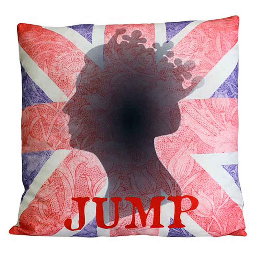 CUSCINI LETTERARI - Copricuscino in Juta lavata / Cotton pillow case JUMP - Size 40x40cm — Ansicht 1
