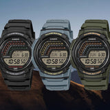CASIO SPORT ILLUMINATOR - 10 YEARS BATTERY - GREEN — Ansicht 2