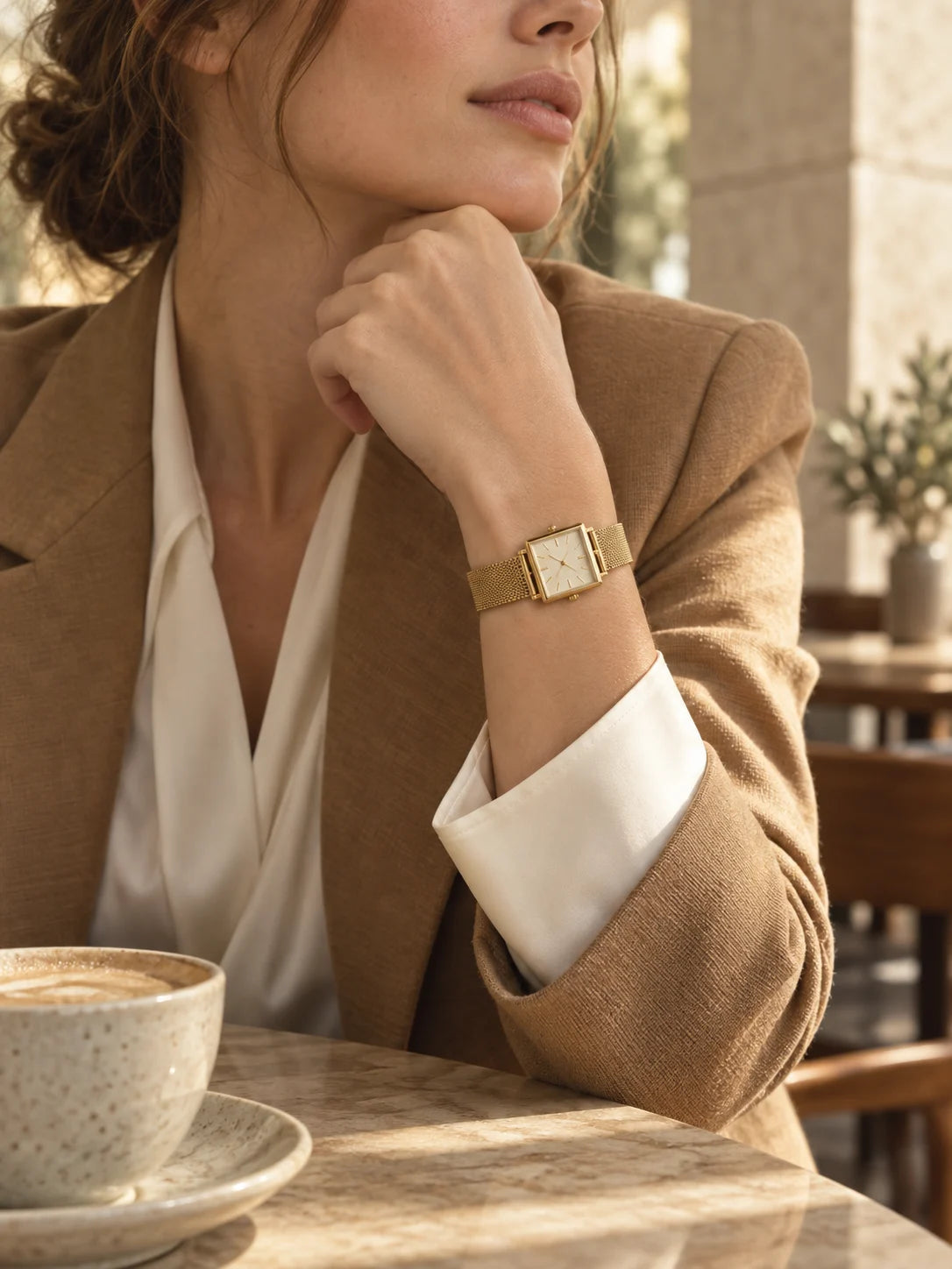 Warme Goldtöne als Styling-Idee — KI-generierte Stilillustration